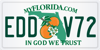 FL license plate EDDV72