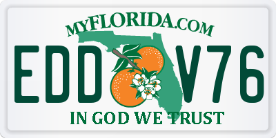 FL license plate EDDV76