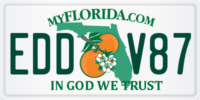 FL license plate EDDV87