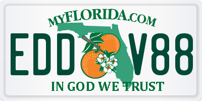 FL license plate EDDV88