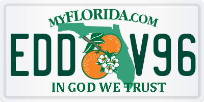 FL license plate EDDV96