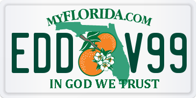 FL license plate EDDV99