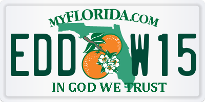 FL license plate EDDW15