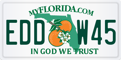 FL license plate EDDW45