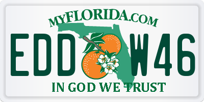 FL license plate EDDW46