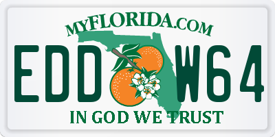 FL license plate EDDW64