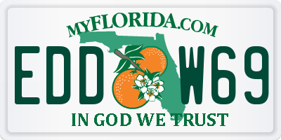 FL license plate EDDW69