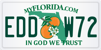 FL license plate EDDW72
