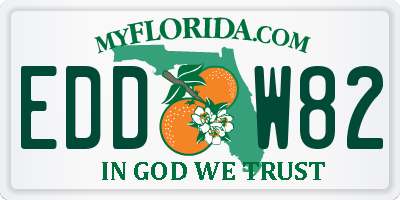 FL license plate EDDW82