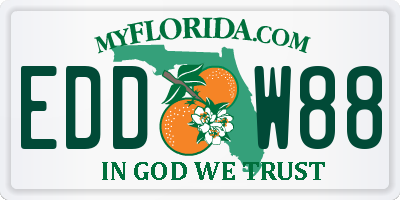 FL license plate EDDW88
