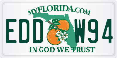 FL license plate EDDW94