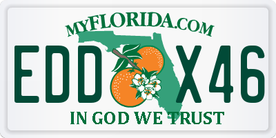 FL license plate EDDX46