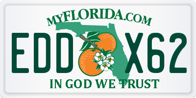 FL license plate EDDX62