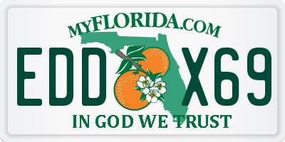 FL license plate EDDX69