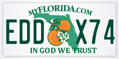 FL license plate EDDX74