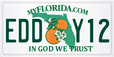 FL license plate EDDY12