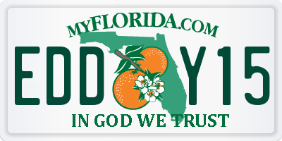 FL license plate EDDY15