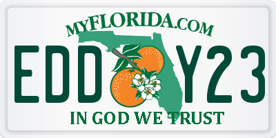 FL license plate EDDY23