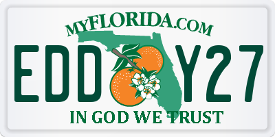 FL license plate EDDY27