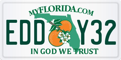 FL license plate EDDY32
