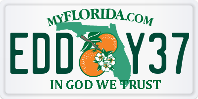 FL license plate EDDY37