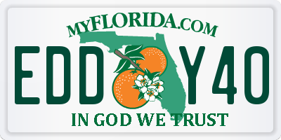 FL license plate EDDY40