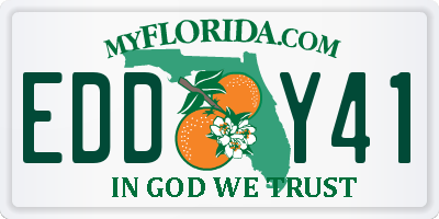 FL license plate EDDY41
