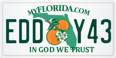 FL license plate EDDY43