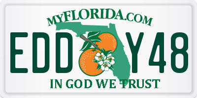 FL license plate EDDY48