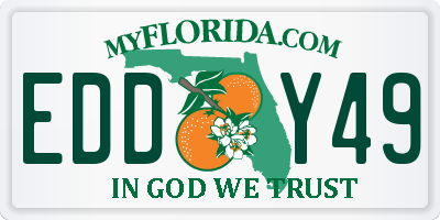 FL license plate EDDY49