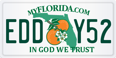 FL license plate EDDY52