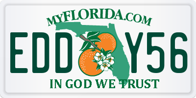 FL license plate EDDY56