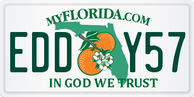 FL license plate EDDY57