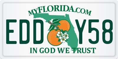 FL license plate EDDY58
