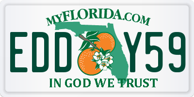FL license plate EDDY59