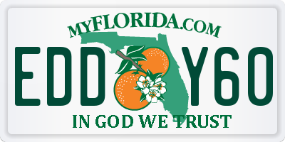 FL license plate EDDY60
