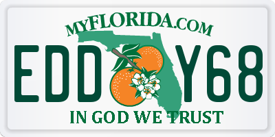 FL license plate EDDY68