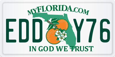 FL license plate EDDY76