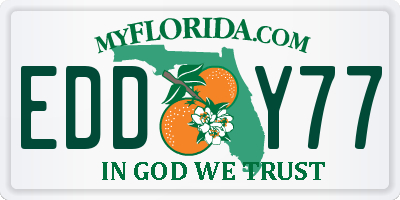 FL license plate EDDY77