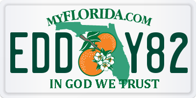 FL license plate EDDY82