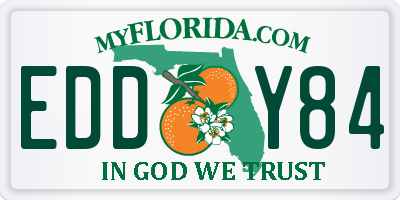 FL license plate EDDY84