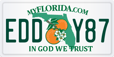 FL license plate EDDY87