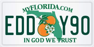 FL license plate EDDY90