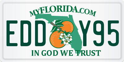 FL license plate EDDY95