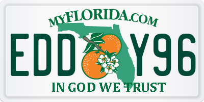 FL license plate EDDY96