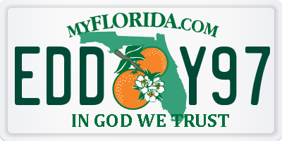 FL license plate EDDY97