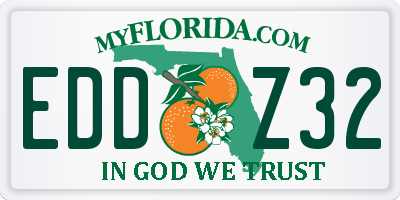 FL license plate EDDZ32