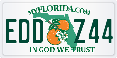 FL license plate EDDZ44