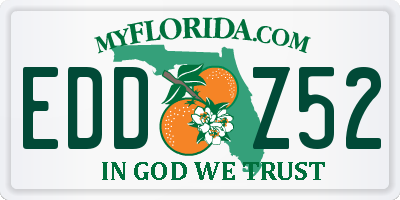 FL license plate EDDZ52