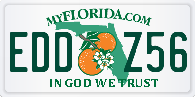 FL license plate EDDZ56